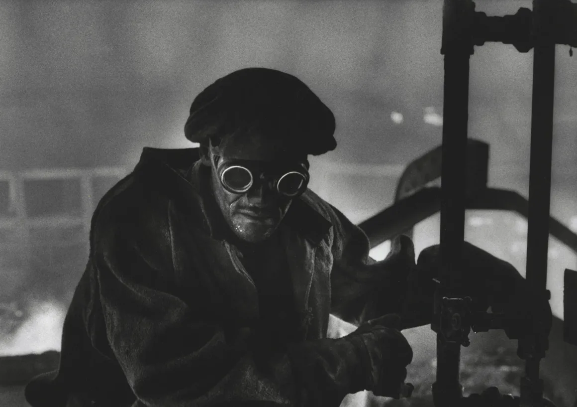 W. Eugene Smith. Steelworker with Goggles Pittsburgh. 1955
