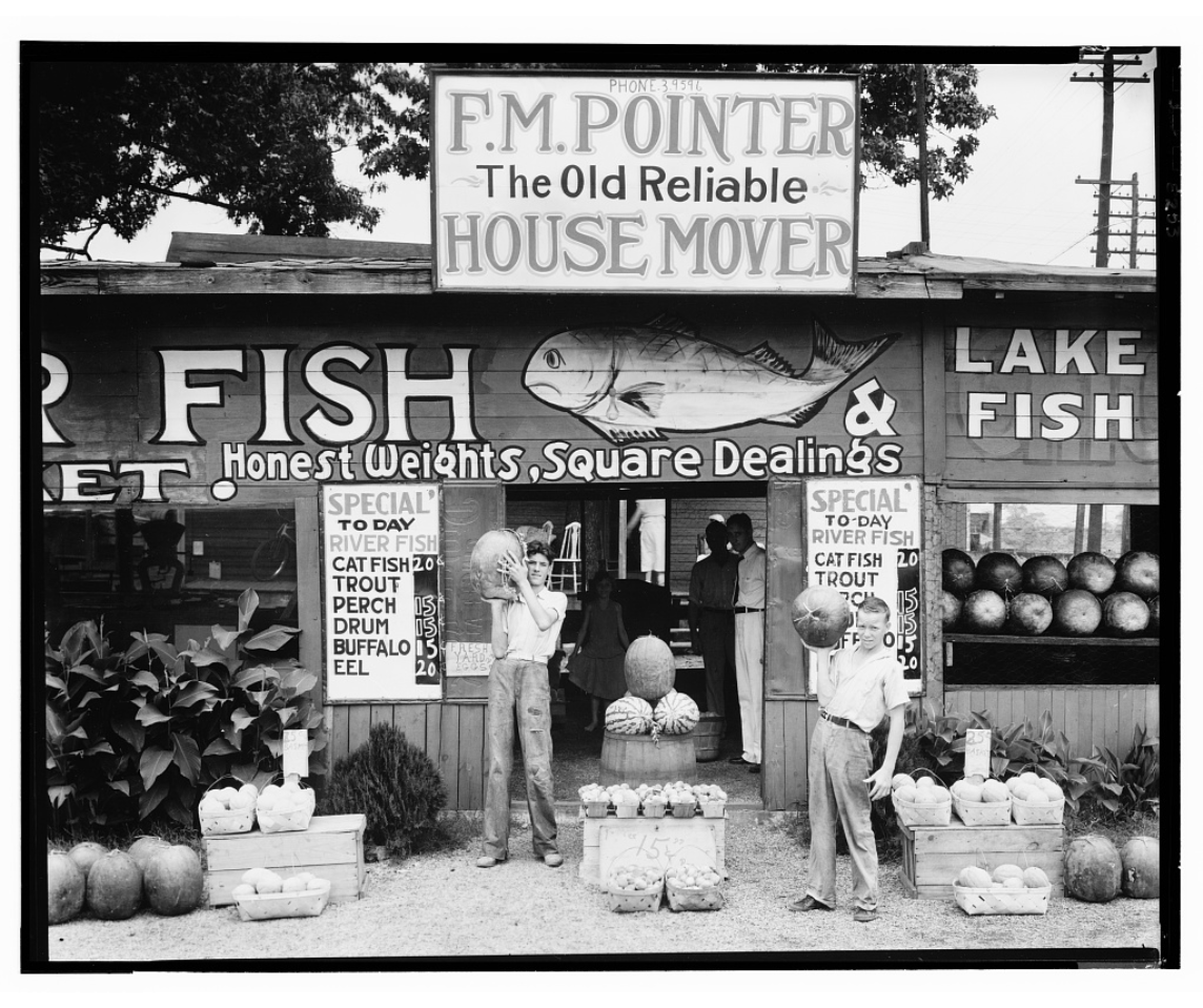 Walker Evans – Roadside Stand Near Birmingham Alabama 1936