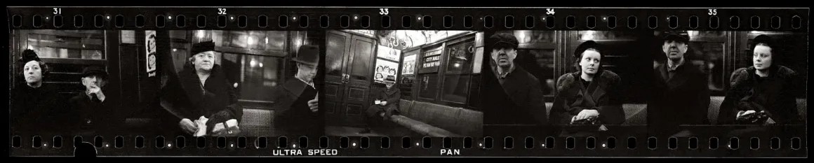 Walker Evans – Subway Passenger Portrait New York c. 1938–1941 negative