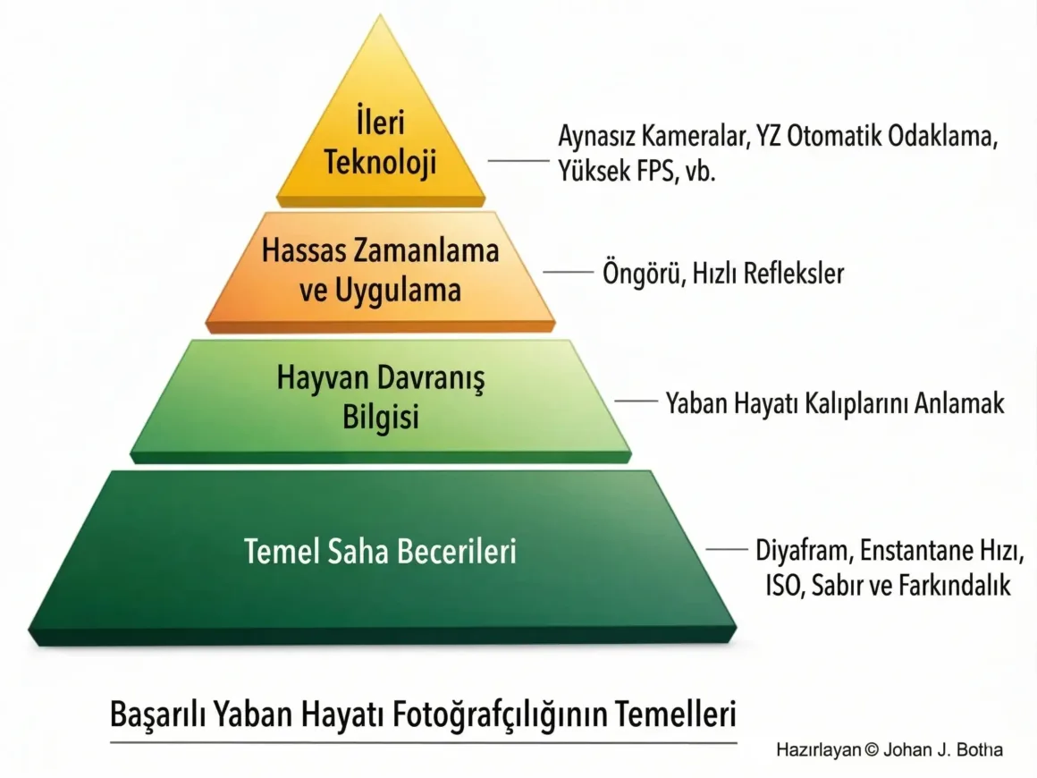 Yaban Hayatı Fotoğrafçılığında Teknoloji ve Beceri Dengesi 6 Skills Pyramid