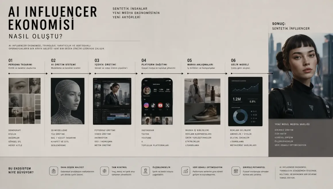 Fotoğraf Sonrası İnsan: AI Influencer Dönemi Başladı 3 AI Influencer Ekonomisi Nasil Olustu