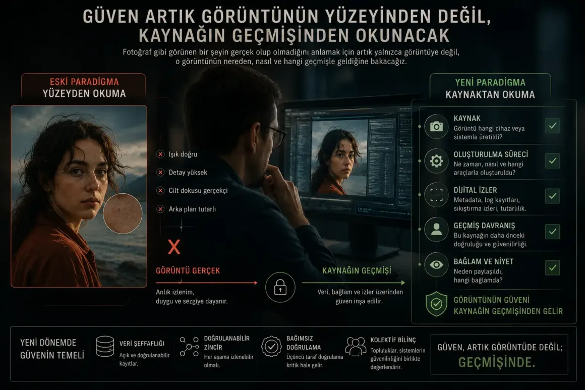 Guven Artik Goruntunun Yuzeyinden Degil Kaynagin Gecmisinden Okunacak
