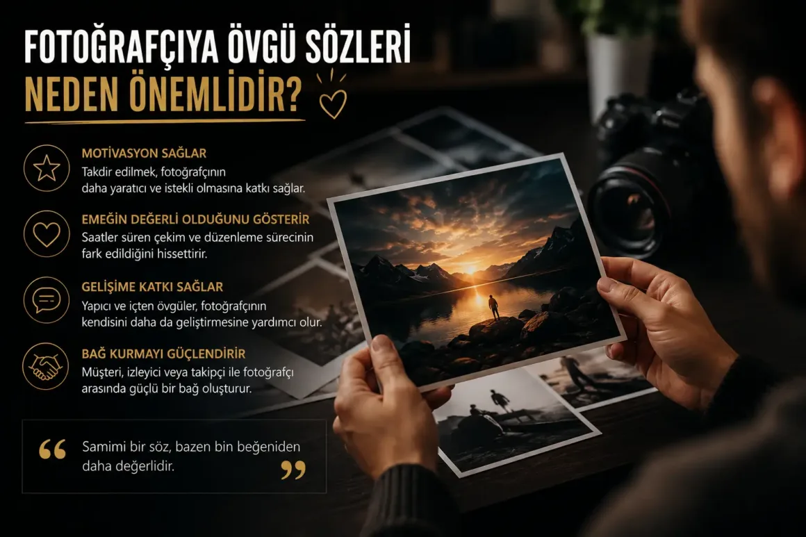 Fotoğrafçıya Övgü Sözleri: Yetenekli Bir Fotoğrafçıyı Takdir Etmek İçin 100 Anlamlı Mesaj