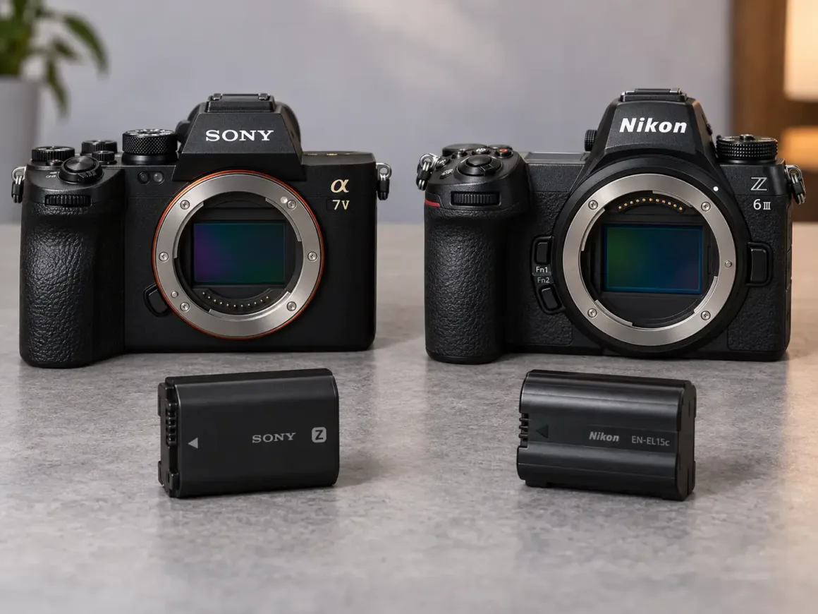 Sony A7 V vs Nikon Z6 III 27 a7v vs z6iii Batarya Omru
