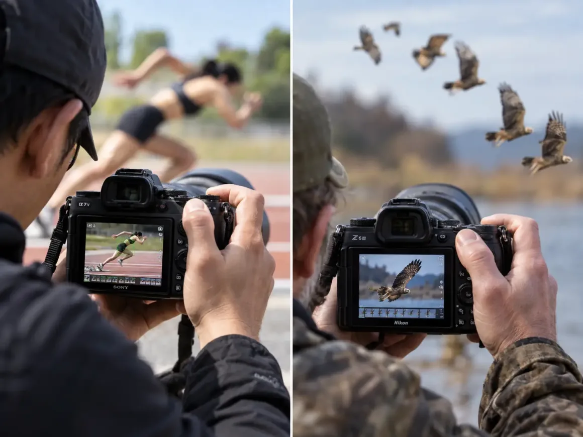 Sony A7 V vs Nikon Z6 III 20 a7v vs z6iii Seri Cekim Buffer ve Pre Capture