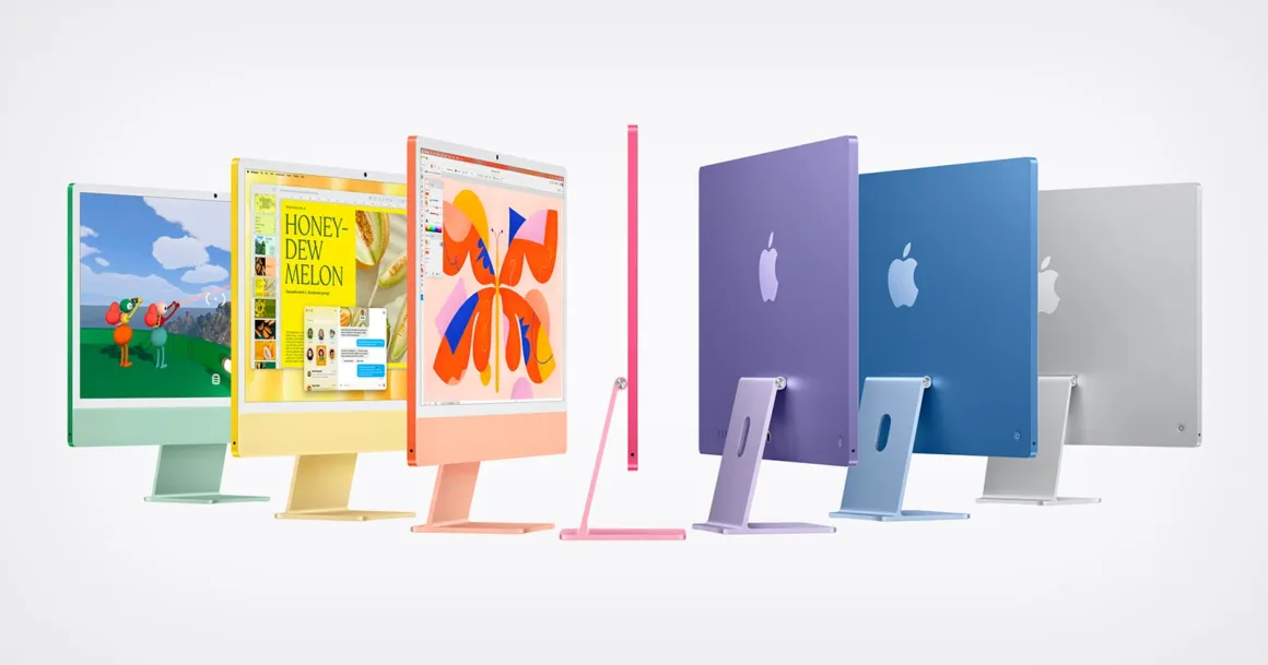 M6 iMac Tanıtıldı: Daha Güçlü Performans, Wi-Fi 7 ve 7 Renk Seçeneği 1 M6 iMac Tanıtıldı: Daha Güçlü Performans, Wi-Fi 7 ve 7 Renk Seçeneği
Yedi farklı renkte Apple iMac bilgisayar, beyaz arka plan önünde önden, yandan ve arkadan gösteriliyor.