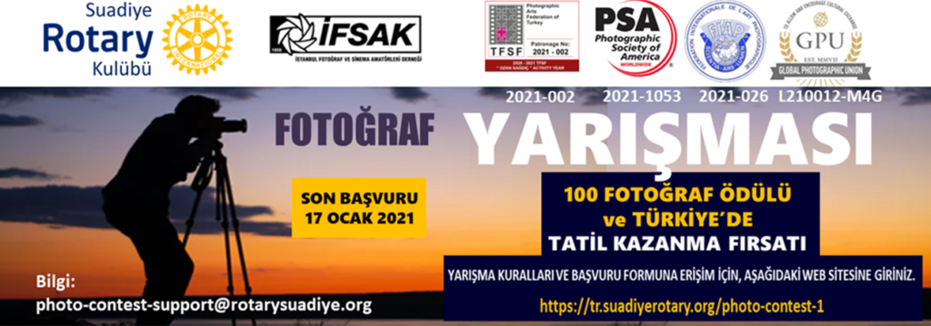 İstanbul Suadiye Rotary Kulübü – İFSAK 1. Uluslararası Fotoğraf Yarışması