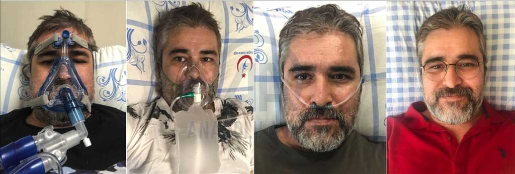 Kovid-19'u yenen Raşit Aydoğan 26 günlük tedavi sürecini çektiği fotoğraflarla anlattı 3 Kovid-19'u yenen Raşit Aydoğan 26 günlük tedavi sürecini çektiği fotoğraflarla anlattı